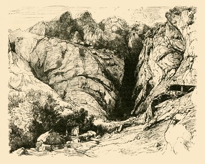 The Ravine at Delphi Scéna Repulse of the Gals., 1890. od Unbekannt