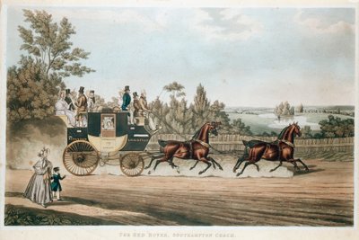 The Red Rover, Southampton Coach, c1815 od Unbekannt
