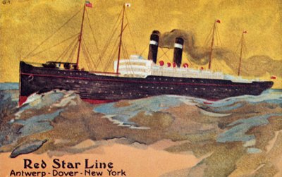The Red Star Line, c1900. od Unbekannt