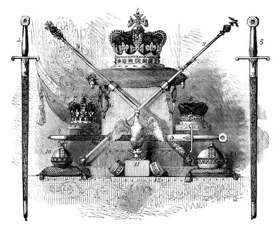 The Regalia of England, c1820 c1895 od Unbekannt