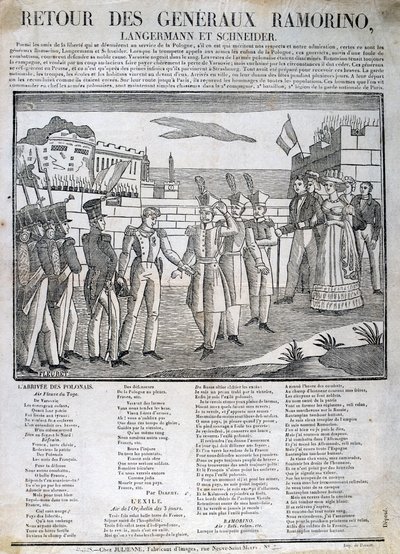Návrat generála Ramorina, 1831 od Unbekannt