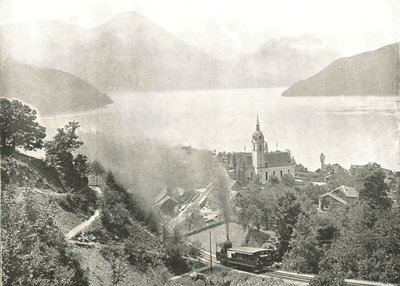 Železnice Rigi, Vitznau, Švýcarsko, 1895. od Unbekannt