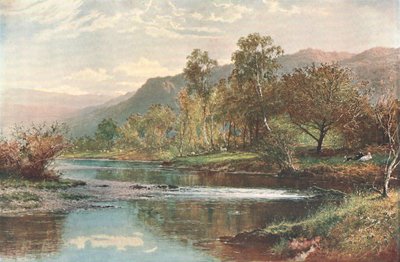 Řeka vtékající do vody Derwent, c1902. od Unbekannt