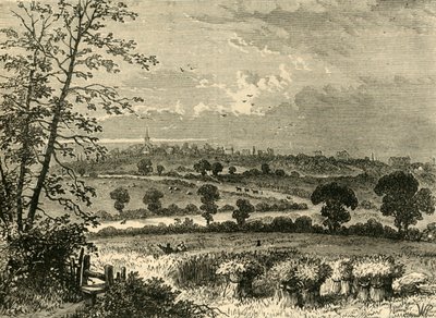 The Roman Road, Tufnell Park, v roce 1838, c1876. od Unbekannt