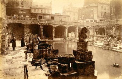 Římské lázně, Bath, 19. století od Unbekannt