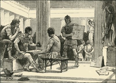 Římané v Korintu, 1890. od Unbekannt