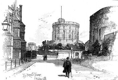 The Round Tower, Windsor Castle, Berkshire, 1900 od Unbekannt