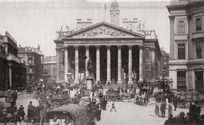 The Royal Exchange, Londýn, konec 19. nebo začátek 20. století od Unbekannt
