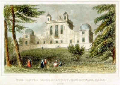 The Royal Greenwich Observatory, Flamsteed House, Greenwich Park, Londýn, c1835 od Unbekannt