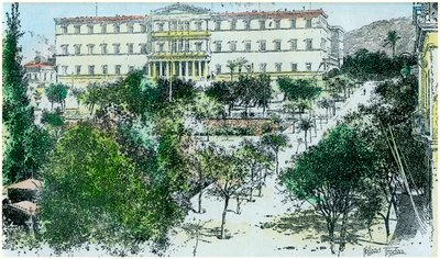 Královský palác, Atény, Řecko, c1890 od Unbekannt