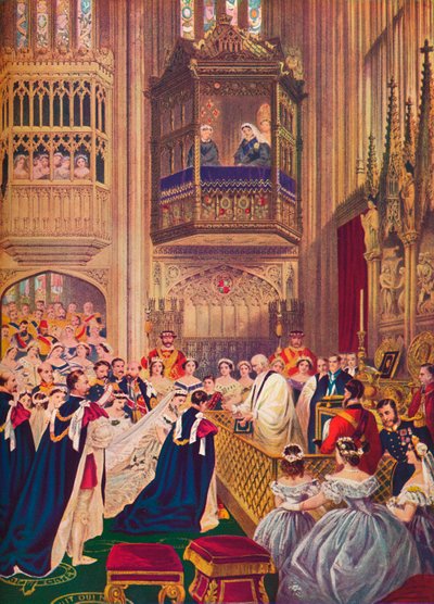 Královská svatba, kaple svatého Jiří, Windsor, 10. března 1863 1910 od Unbekannt