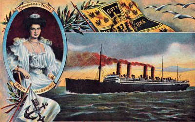 SS Kronprinzessin Cecilie, c1910. od Unbekannt