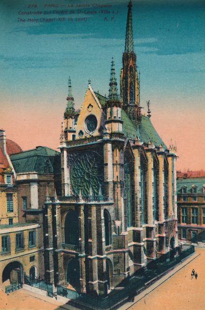 Svatá kaple Sainte-Chapelle, Paříž, c1920 od Unbekannt