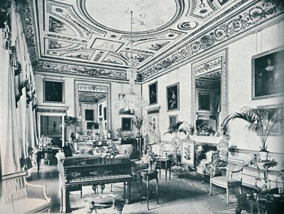 Salon, Avington, c1908 od Unbekannt