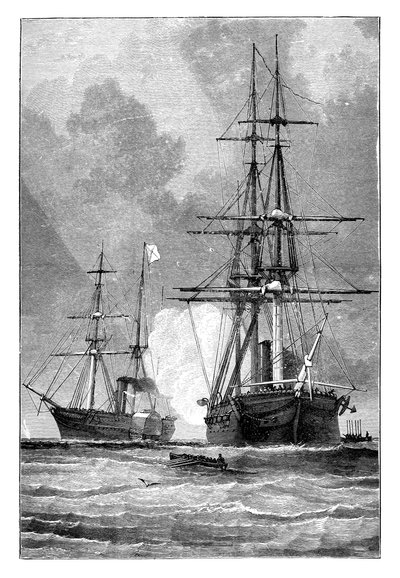 San Jacinto, zastavení Trent, 1861 od Unbekannt