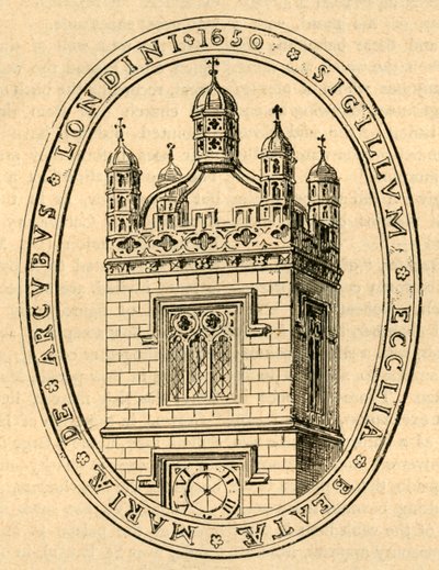 Kostel The Seal of Bow, c1650, 1897. od Unbekannt