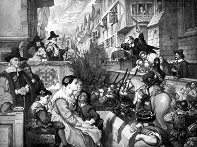 The Setting out of the Train Bands from London..., 1643, 19. století od Unbekannt