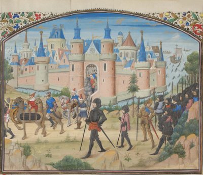 Obležení Tyru, 1124. Miniatura z Historia od Viléma z Tyru, 60. léta 14. století od Unbekannt