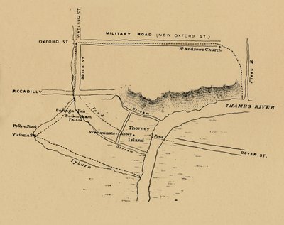 Situace ve Westminsteru, 1908 od Unbekannt