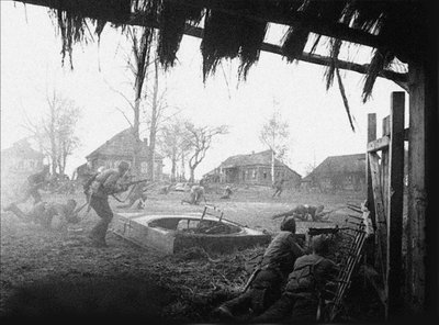 Sovětská armáda provádí protiútoky. Konec října 1941. Tarutino, oblast Kaluga od Unbekannt