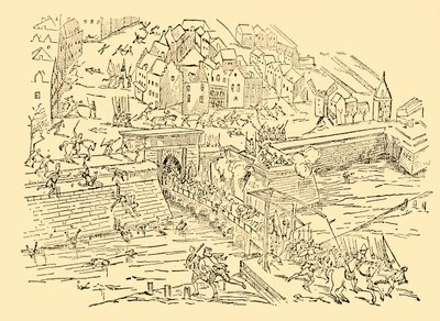 Španělé dobyli Antverpy ve svém dlouhém boji s Holanďany, 1576, c1930. od Unbekannt