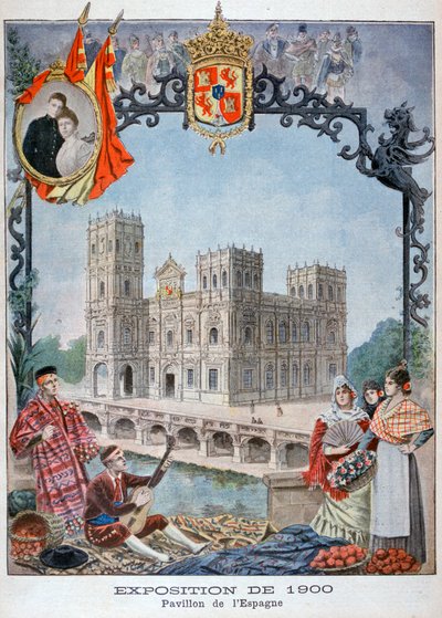 Španělský pavilon na Světové výstavě v roce 1900, Paříž, 1900 od Unbekannt