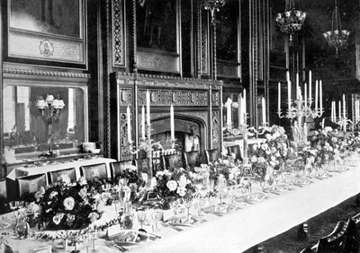 The Speakers State Jídelna, Dolní sněmovna, Westminster, Londýn, c1905 od Unbekannt