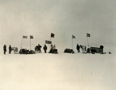 Start from the Ice-Edge South of Hut Point, c1908, 1909. od Unbekannt
