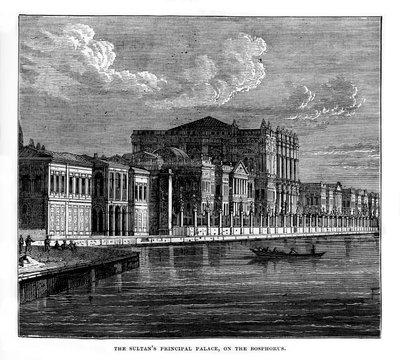 Sultanův hlavní palác, na Bosporu, Turecko, 19. století od Unbekannt