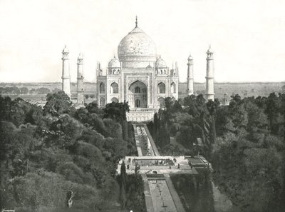 Taj Mahal, Agra, Indie, 1895. od Unbekannt