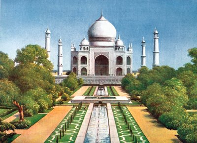Taj Mahal, Agra, Indie, začátek 20. století od Unbekannt