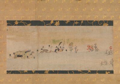 Sumiyoshi Sumiyoshi Monogatari Svitek obrázku, 13. řádek Tsury. od Unbekannt
