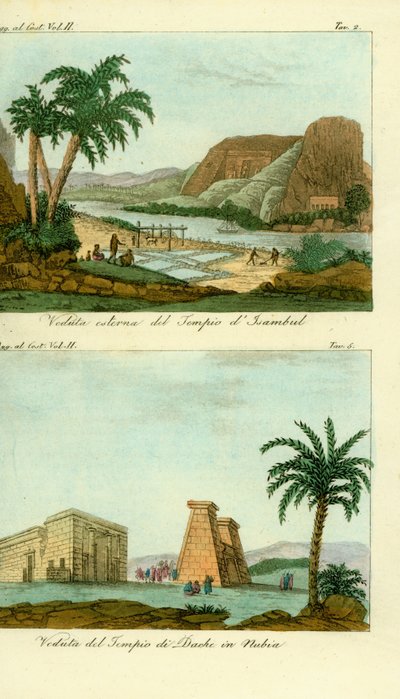 Chrám Ramsese II v Abu Simbel (Isambul), Nubia, a Chrám Thoth v Dakka, Nubia od Unbekannt