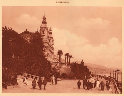 Terasy a kasino, Monte Carlo, 1930. od Unbekannt