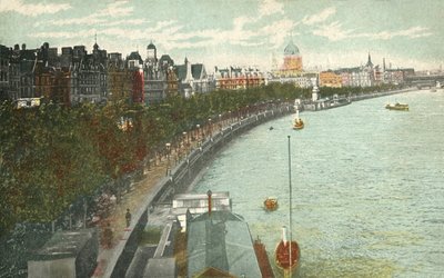 The Thames Embankment, Londýn, c1915. od Unbekannt