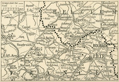 Divadlo války ve Flandrech, 1914, c1920. od Unbekannt