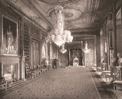 The Throne Room, Windsor Castle, Berkshire, 1894. od Unbekannt