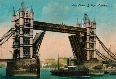 Tower Bridge, 1915, c1900-1930 od Unbekannt