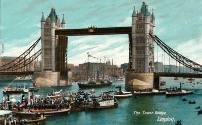 Tower Bridge, Londýn, c1910 od Unbekannt