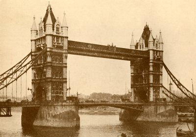 Tower Bridge, Londýn, c1930. od Unbekannt