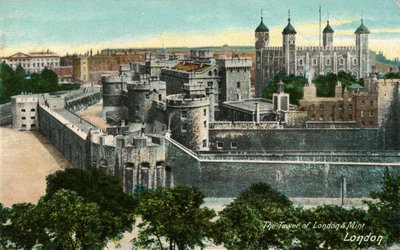 The Tower of London & Mint, Londýn, c1910. od Unbekannt
