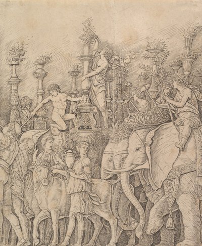 The Triumph of Caesar: The Elephants, ca. 1484-92. od Unbekannt