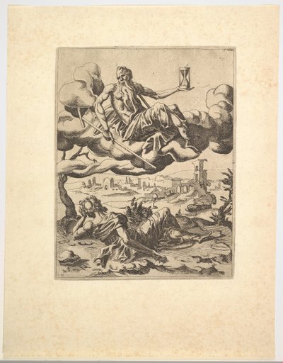 Triumph času z Petrarchových triumfů, ca. 1548-49. od Unbekannt