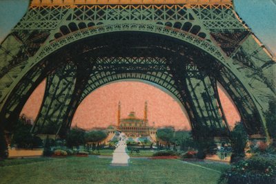 Trocadéro viděné pod Eiffelovou věží, Paříž, c1920 od Unbekannt