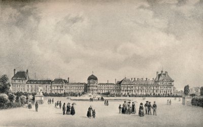 Palác Tuileries ze zahrad, 1915 od Unbekannt