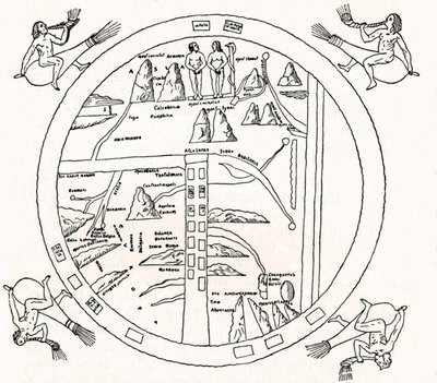 Mapa Turína, 8. století, 1912 od Unbekannt