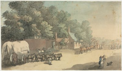 Turnpike Gate, 1700s. od Unbekannt