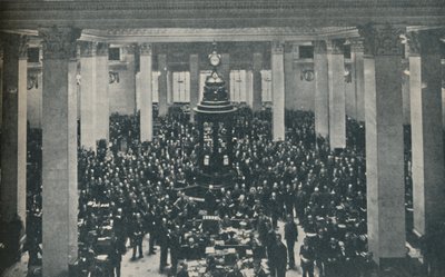 Underwriting Room v Lloyds, s tribunou uprostřed, 1936 od Unbekannt