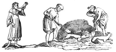 Odhalení lišky, 14. století, 1833 od Unbekannt