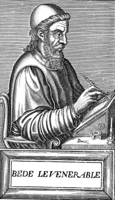 Ctihodný Bede c673-735, anglosaský teolog, učenec a historik, c1584 od Unbekannt
